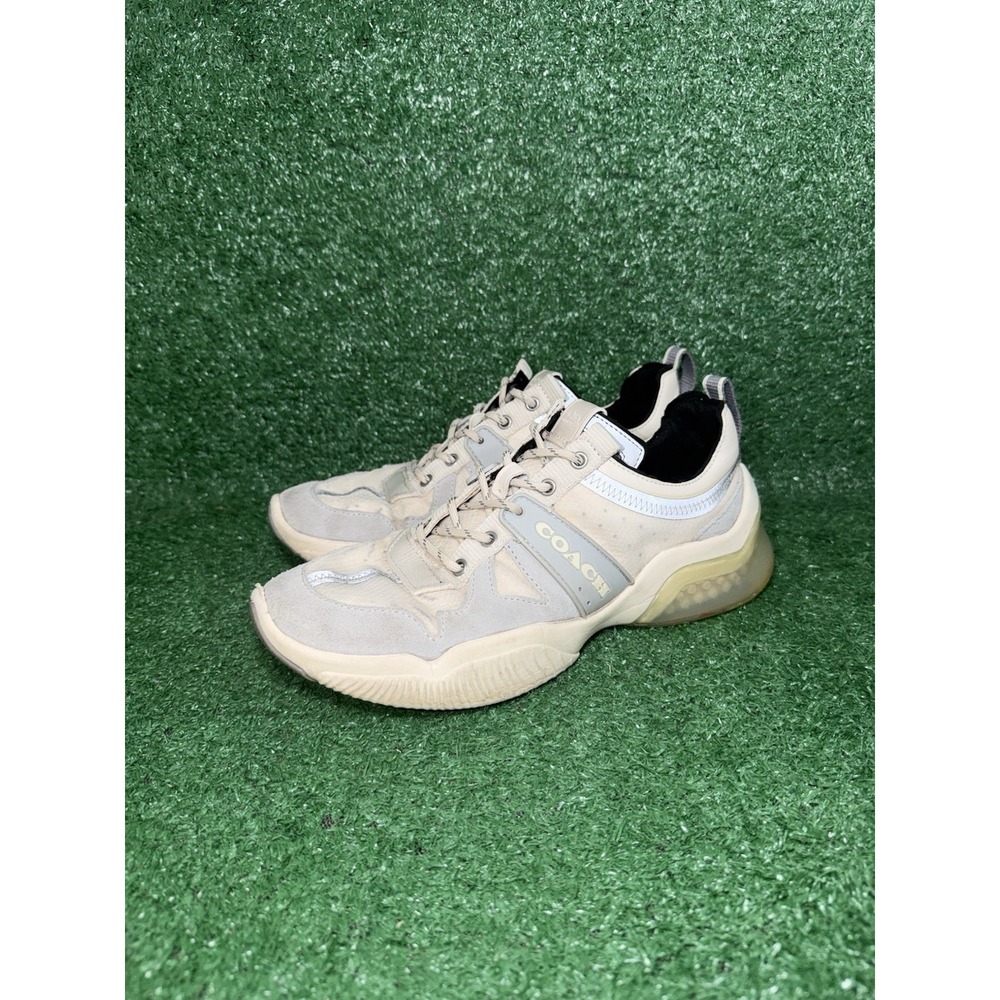 Coach Men's CitySole Runner Signature Sneakers Beige Tan Comfort Shoes Size‎ 8 D - Picture 3 of 10